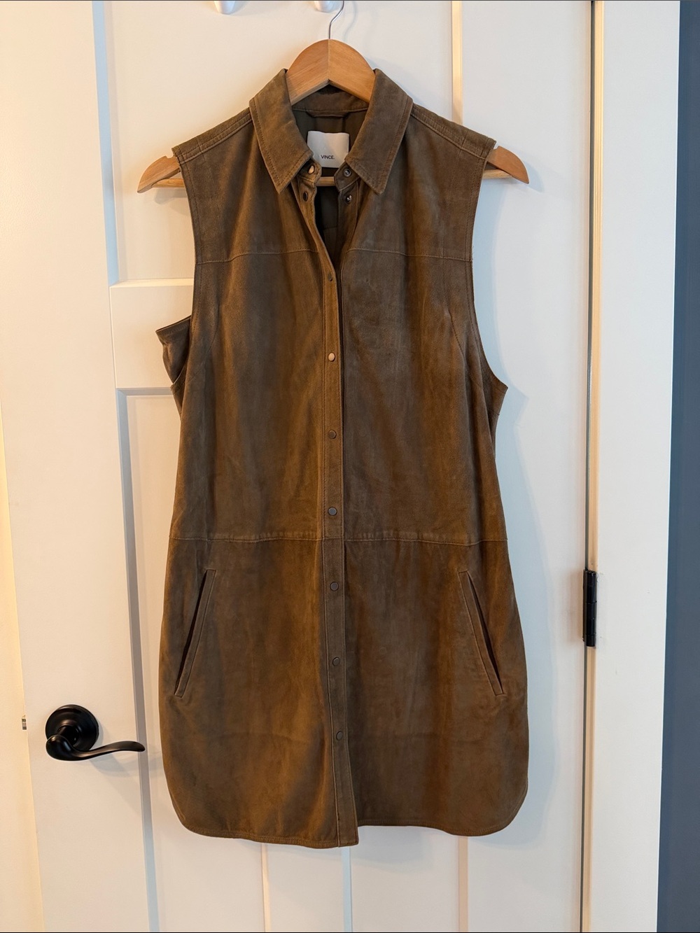Vince genuine suede dress